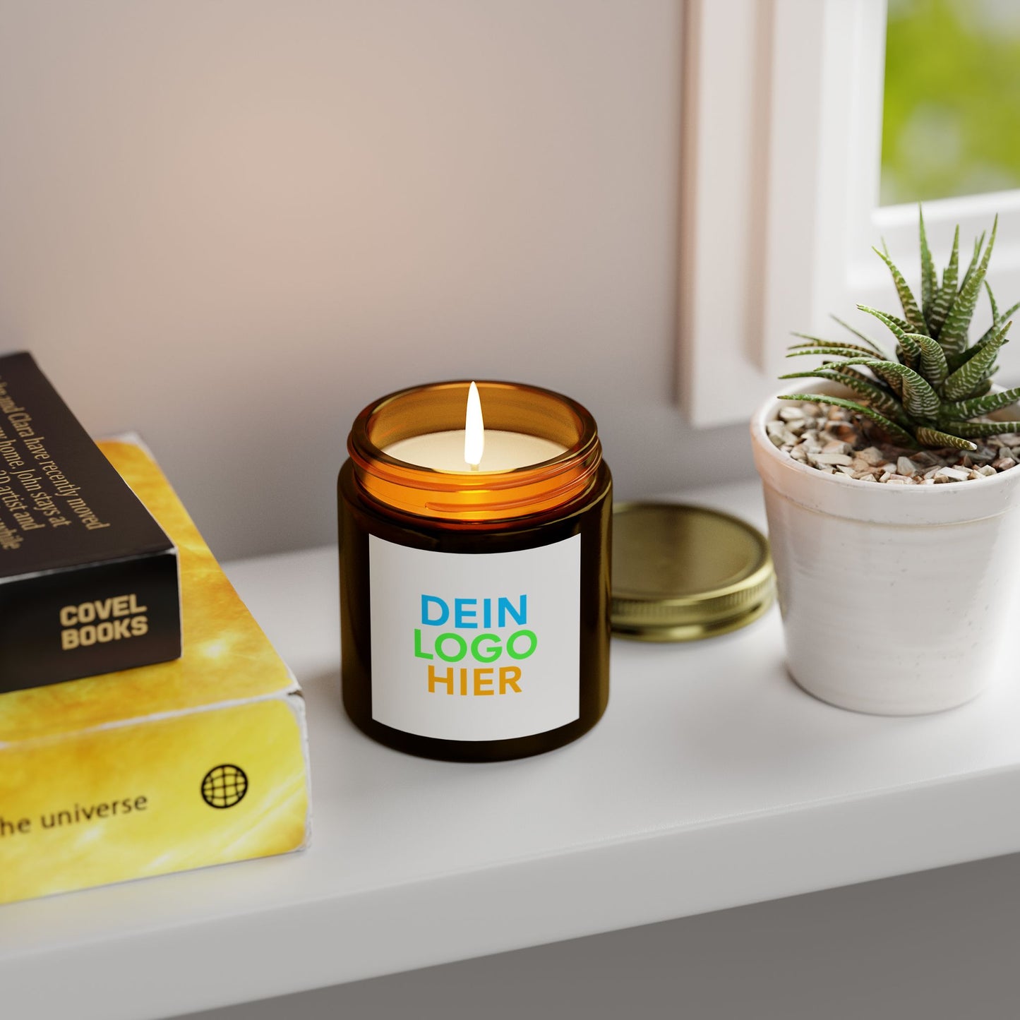 Duftkerze aus Kokos-Aprikosenwachs – Nachhaltig, Entspannend & Perfektes Geschenk für Zuhause