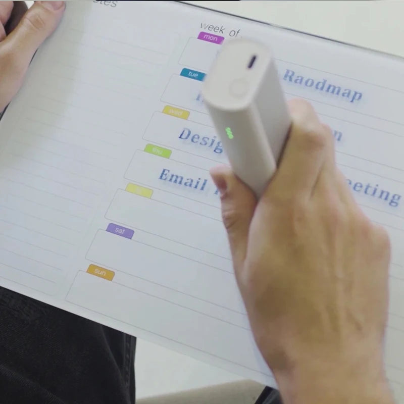 EVEBOT PrintPen – Tragbarer Handdrucker mit hautfreundlicher Tinte, 26 mm Druckbreite, WLAN & USB-C