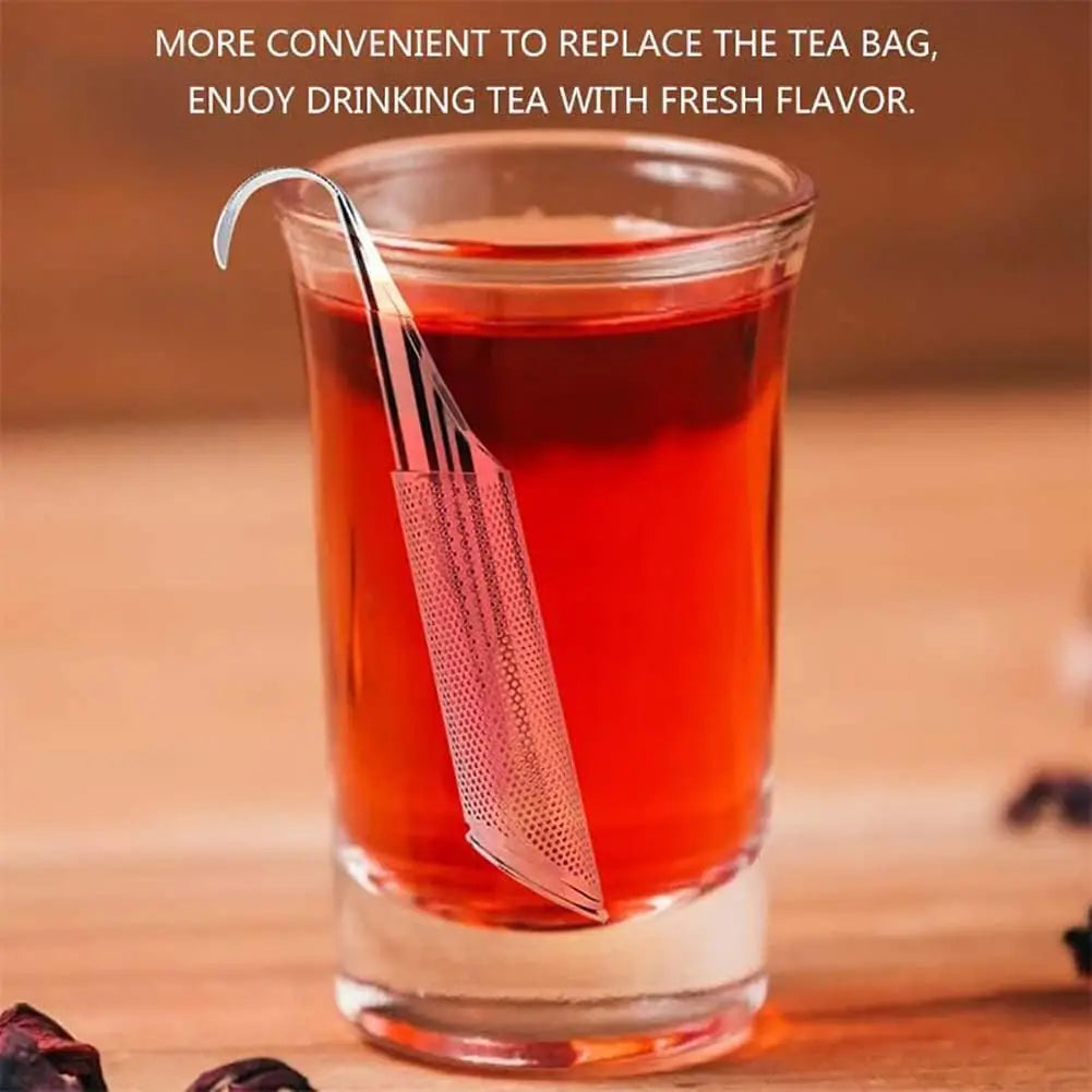 Edelstahl Tee-Infuser Stick – Teesieb für losen Tee, Kräuter & Gewürze, wiederverwendbar