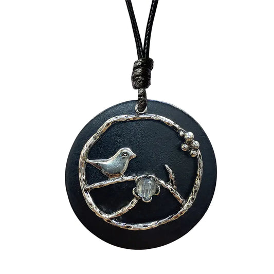 Vintage-Stil Langer Pullover Halskette mit Vogel-Anhänger