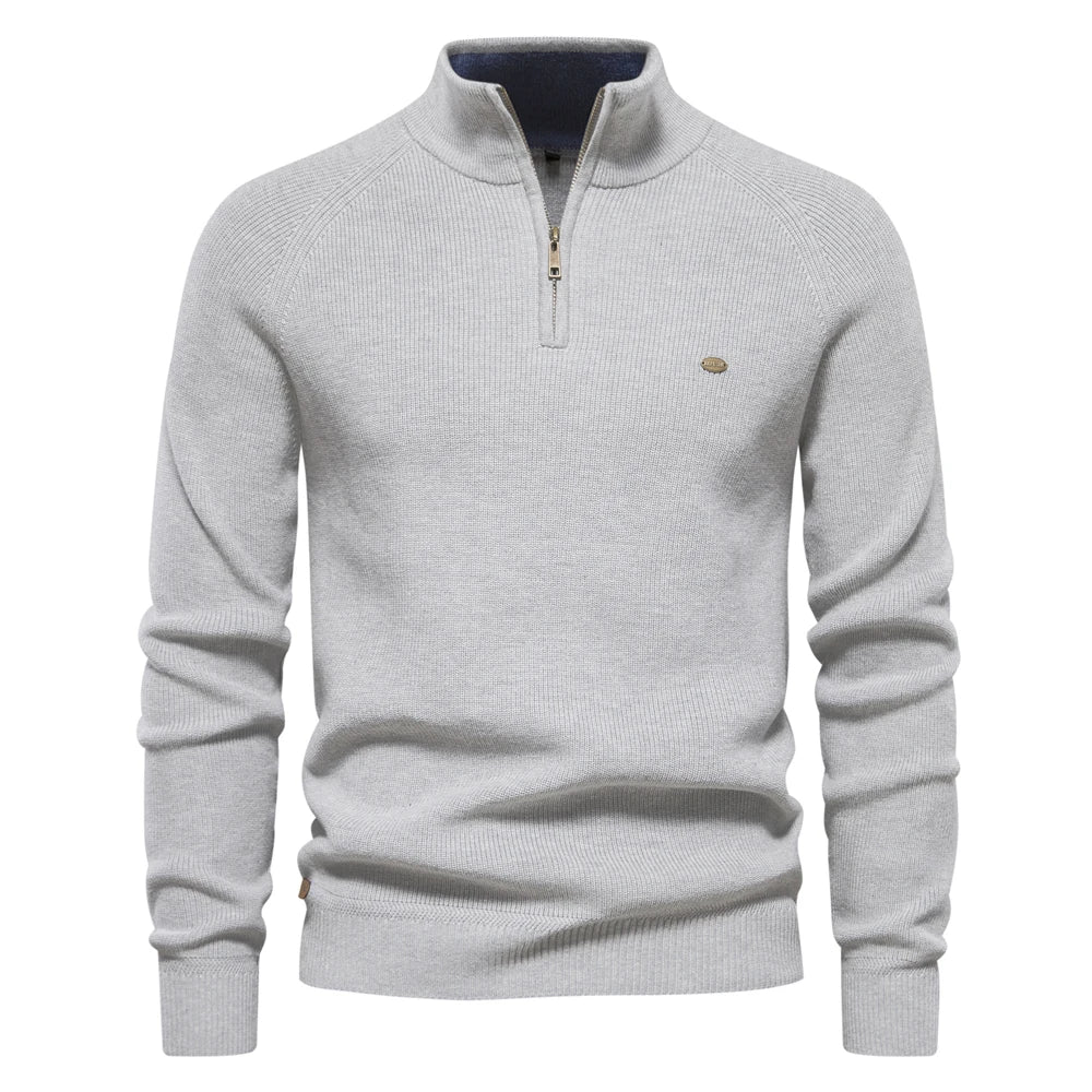 Suéter de hombre cálido, elástico y elegante para otoño e invierno.