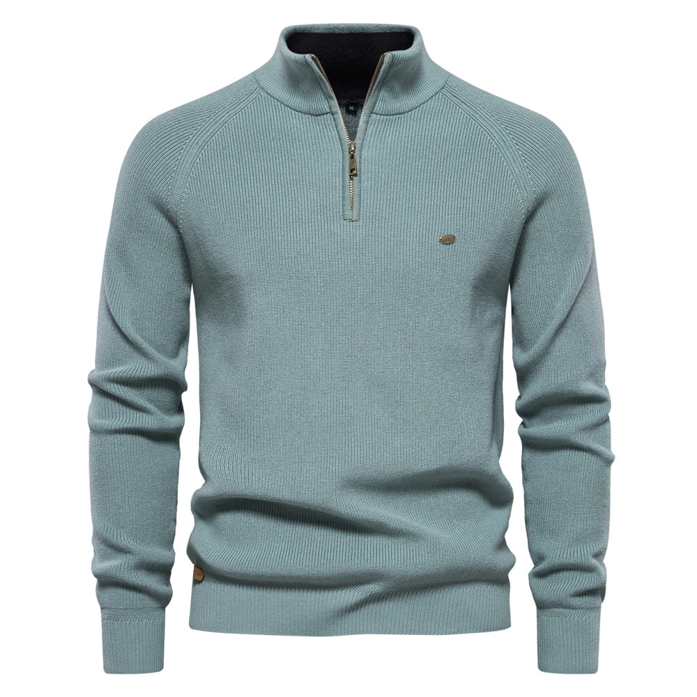 Suéter de hombre cálido, elástico y elegante para otoño e invierno.