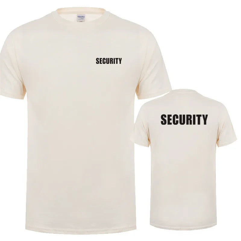 Security T-Shirt – Baumwolle, kurzarm, atmungsaktiv, ideal für Events und Arbeit
