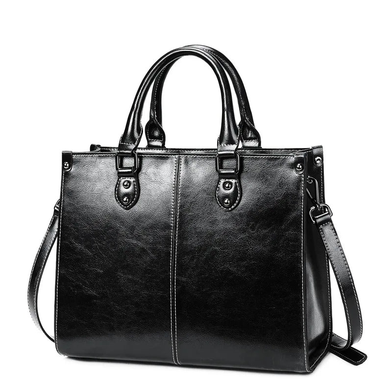 Luxuriöse Lederhandtasche