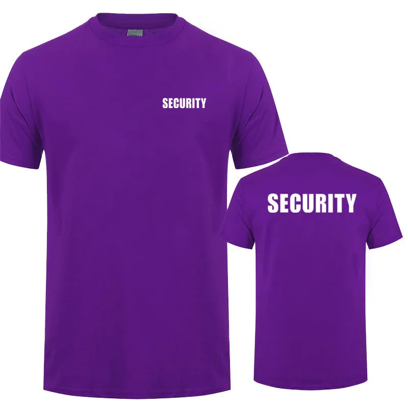 Security T-Shirt – Baumwolle, kurzarm, atmungsaktiv, ideal für Events und Arbeit