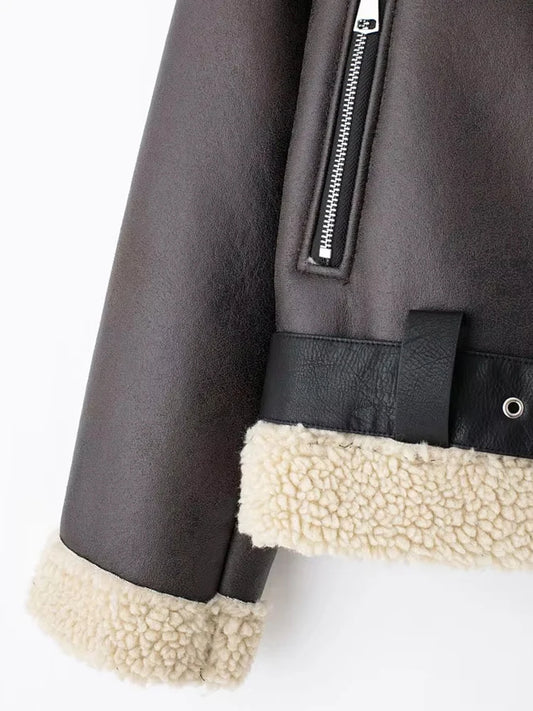 Winter Bikerjacke für Damen