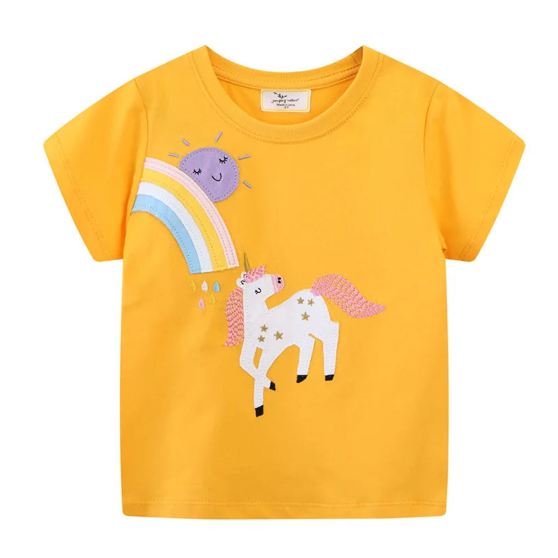 Jumping Meters Einhornträume & Giraffenfreunde T-Shirt