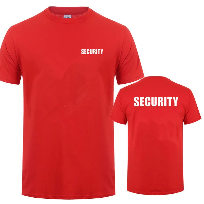 Security T-Shirt – Baumwolle, kurzarm, atmungsaktiv, ideal für Events und Arbeit