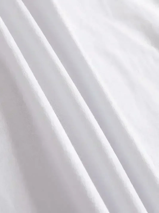 Damen T-Shirt mit Feder-, Stern & Mond Print – Boho Chic