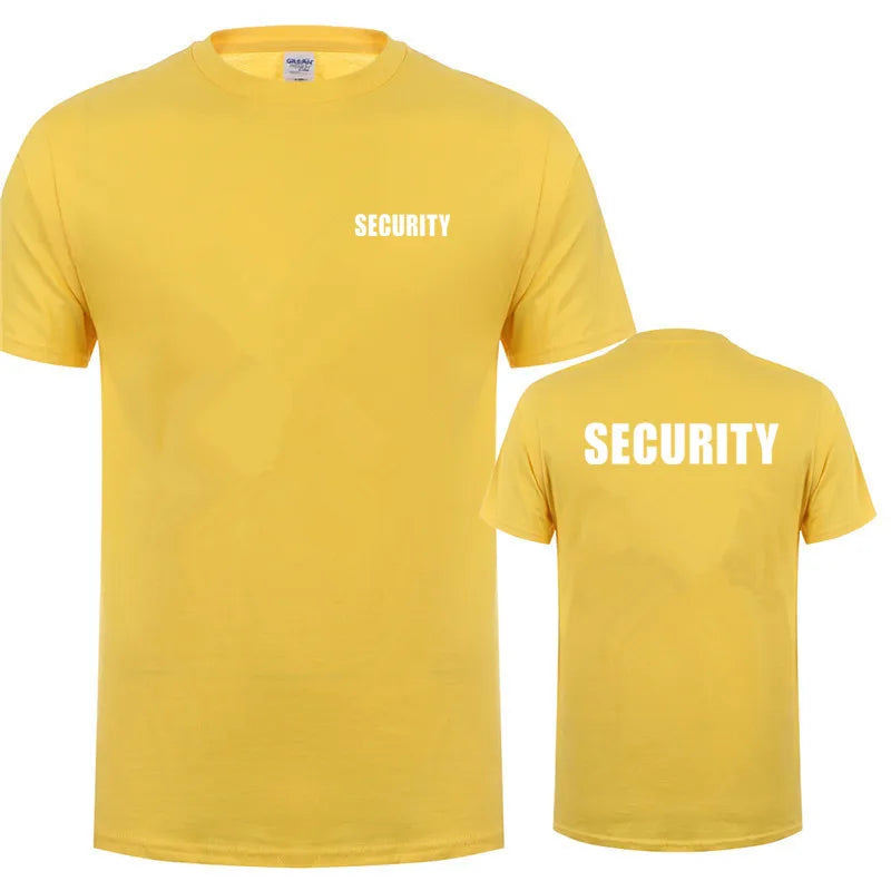 Security T-Shirt – Baumwolle, kurzarm, atmungsaktiv, ideal für Events und Arbeit