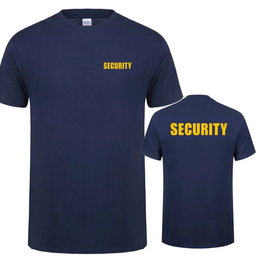 Security T-Shirt – Baumwolle, kurzarm, atmungsaktiv, ideal für Events und Arbeit