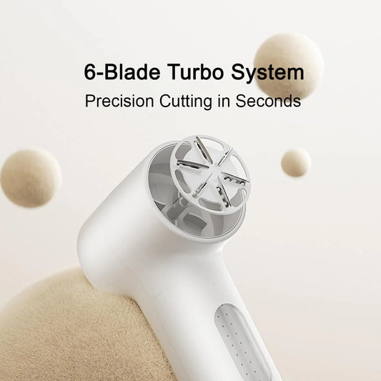 XIAOMI MIJIA Fusselentferner 2 – Leistungsstarker Stoffrasierer mit 6 Klingen, 180 Min Akkulaufzeit & USB-Ladung