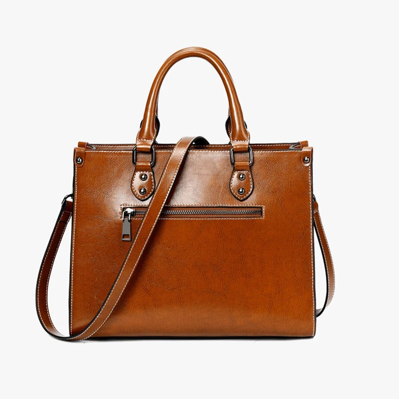 Luxuriöse Lederhandtasche