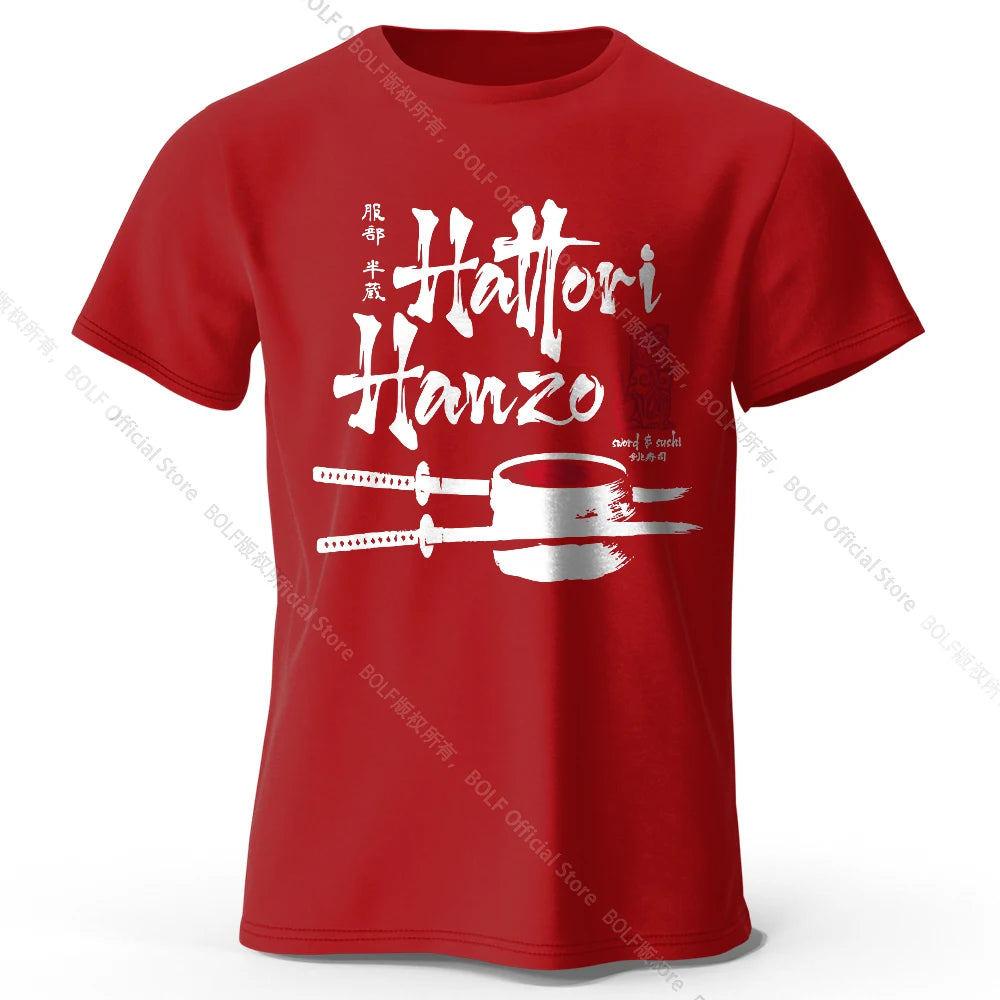 Hattori Hanzo Printed T-Shirt – Samurai Streetwear aus 100% Baumwolle