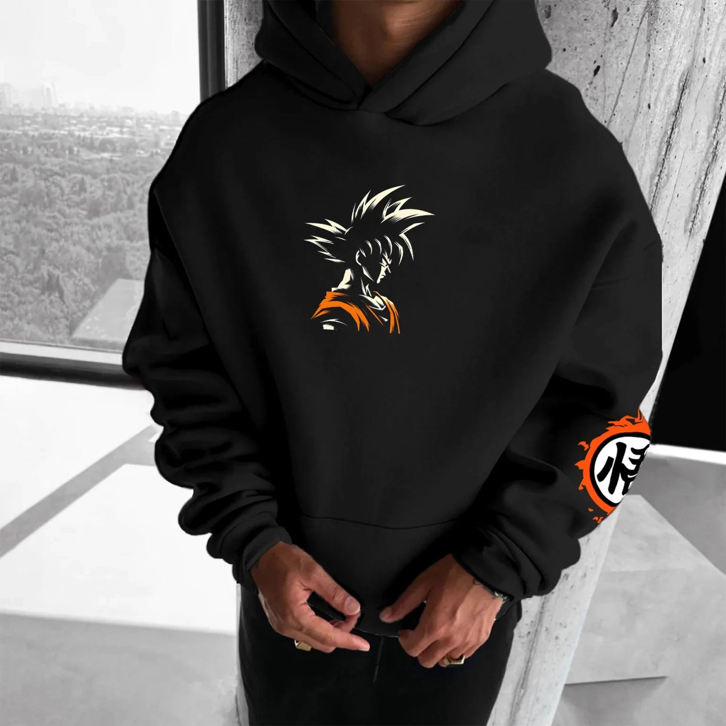 Sudadera con capucha BANDAI Dragon Ball Z + ¡insignia gratis!