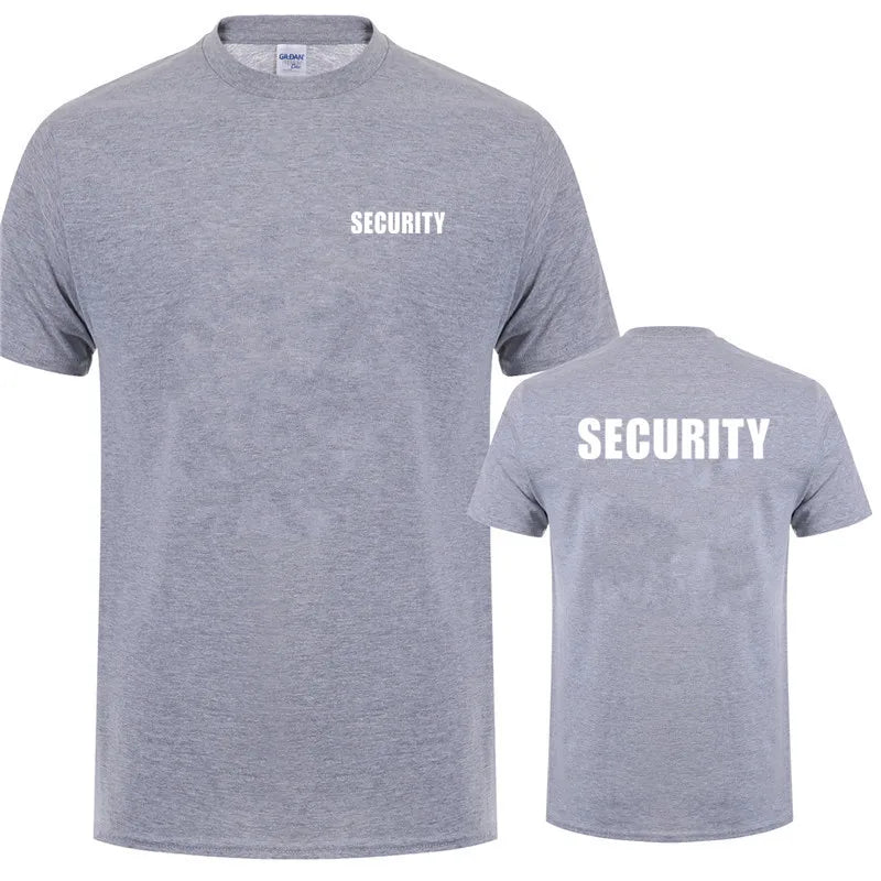 Security T-Shirt – Baumwolle, kurzarm, atmungsaktiv, ideal für Events und Arbeit
