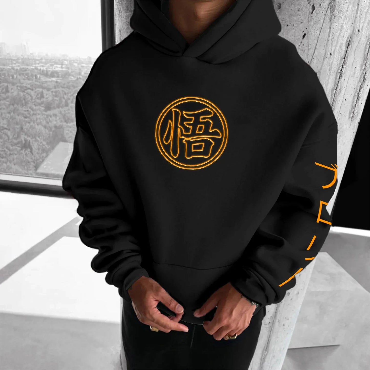 Sudadera con capucha BANDAI Dragon Ball Z + ¡insignia gratis!