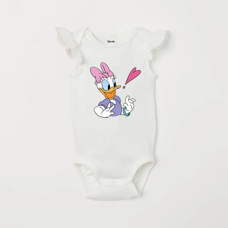 Body suave de manga corta para bebé con Minnie, Stitch, Simba y compañía