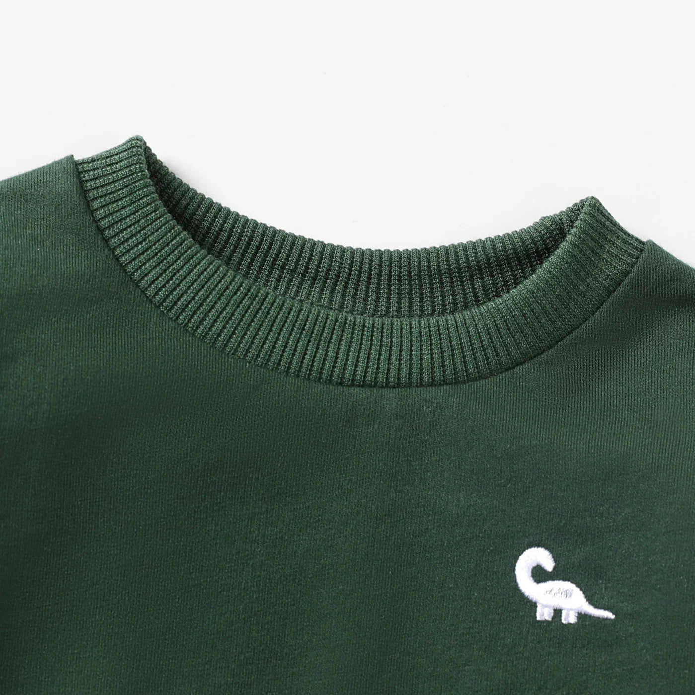 PatPat Baby Sweatshirt mit Dino Stickerei