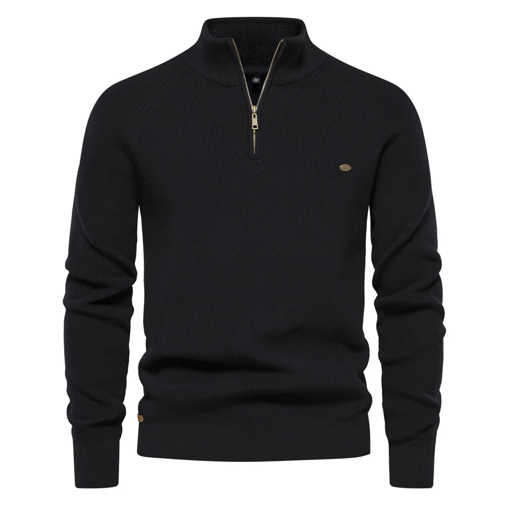 Suéter de hombre cálido, elástico y elegante para otoño e invierno.