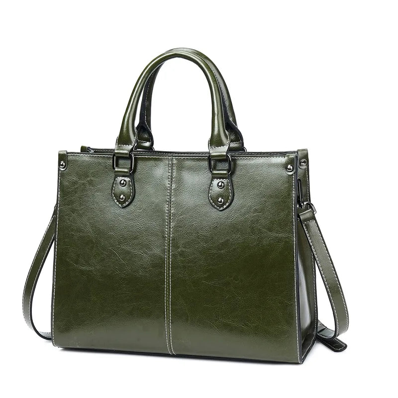 Luxuriöse Lederhandtasche