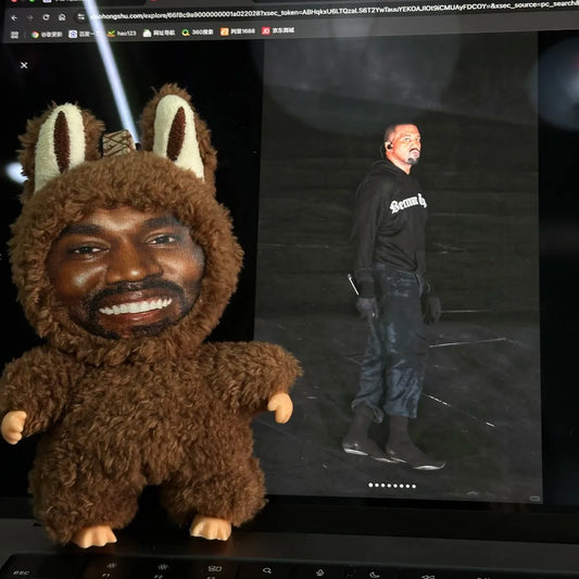 Personalisierter Hip-Hop Trend Anhänger Bär Figur Schlüsselanhänger