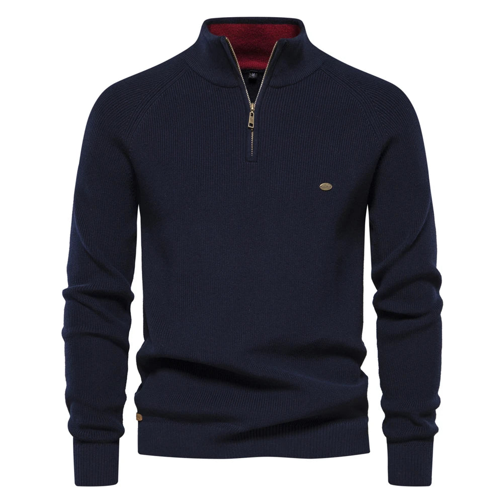 Suéter de hombre cálido, elástico y elegante para otoño e invierno.
