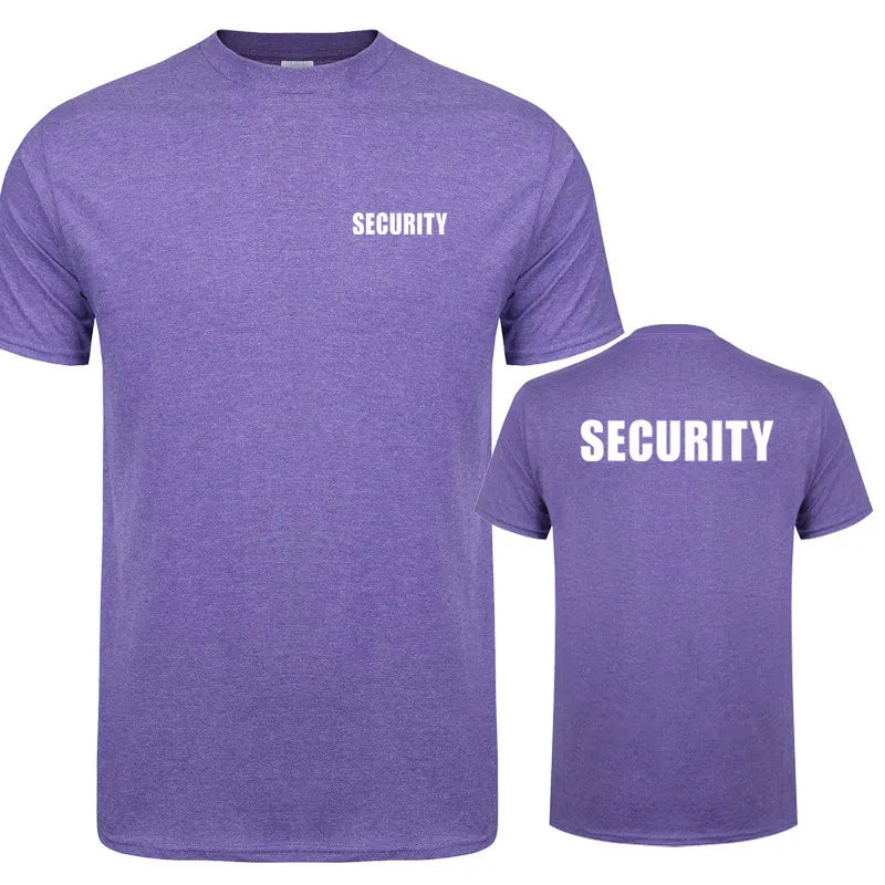 Security T-Shirt – Baumwolle, kurzarm, atmungsaktiv, ideal für Events und Arbeit