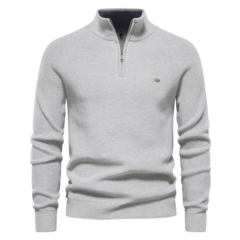 Suéter de hombre cálido, elástico y elegante para otoño e invierno.