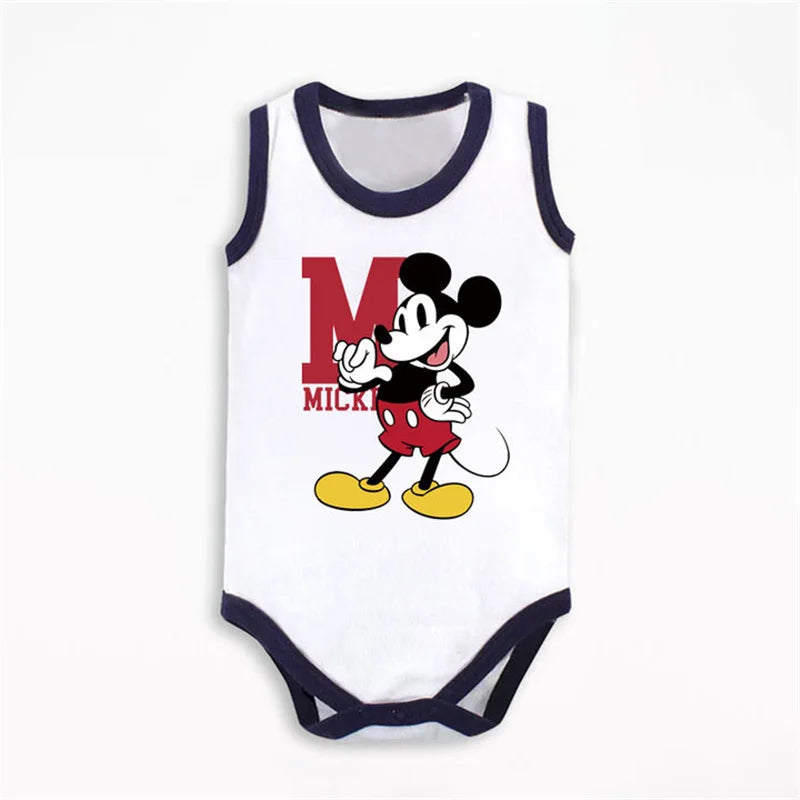 Body suave de manga corta para bebé con Minnie, Stitch, Simba y compañía