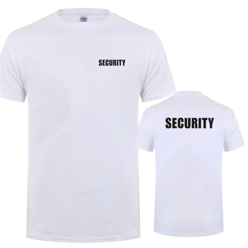 Security T-Shirt – Baumwolle, kurzarm, atmungsaktiv, ideal für Events und Arbeit