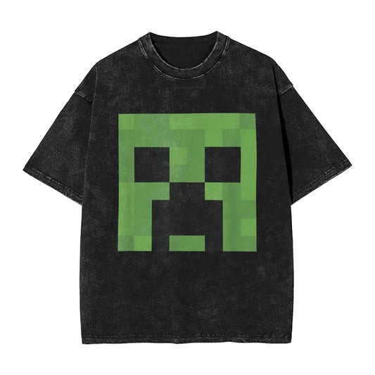 Herren-T-Shirt „Minecraft Creeper Big Face“