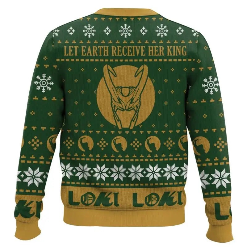 „Let Earth Receive Her King“ – Der legendäre Loki Weihnachtspullover