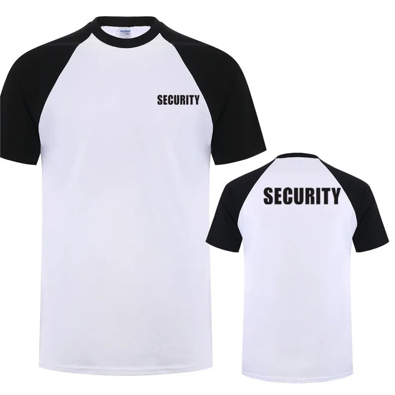 Security T-Shirt – Baumwolle, kurzarm, atmungsaktiv, ideal für Events und Arbeit