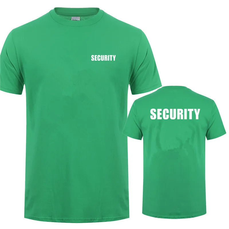 Security T-Shirt – Baumwolle, kurzarm, atmungsaktiv, ideal für Events und Arbeit