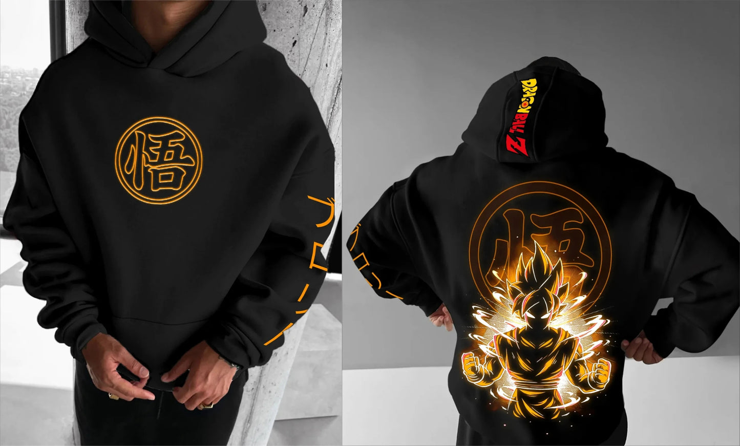 Sudadera con capucha BANDAI Dragon Ball Z + ¡insignia gratis!