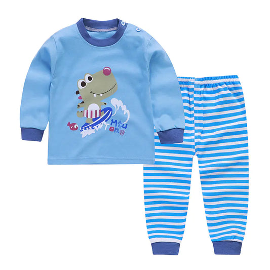 Conjunto de pijama de algodón para niños.