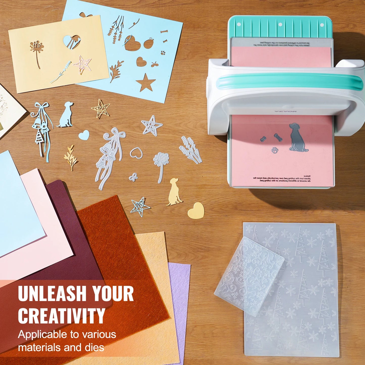 SucceBuy 6/9 Zoll Manuelle Stanz- und Prägemaschine – Komplettset für Scrapbooking & DIY