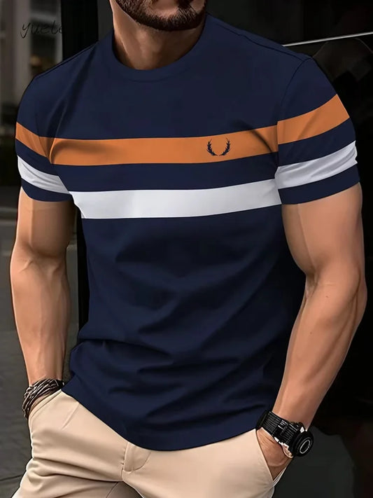 Casual Summer Outdoor T-Shirt – Lockeres, atmungsaktives Herren-Shirt mit Rundhals