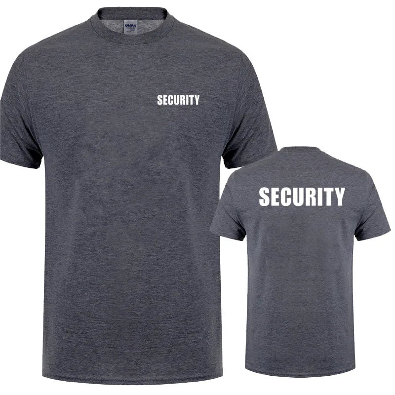Security T-Shirt – Baumwolle, kurzarm, atmungsaktiv, ideal für Events und Arbeit