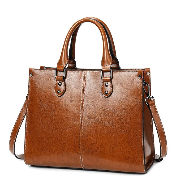 Luxuriöse Lederhandtasche
