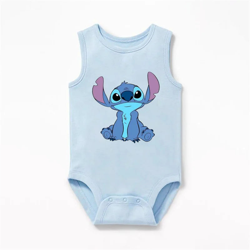 Body suave de manga corta para bebé con Minnie, Stitch, Simba y compañía