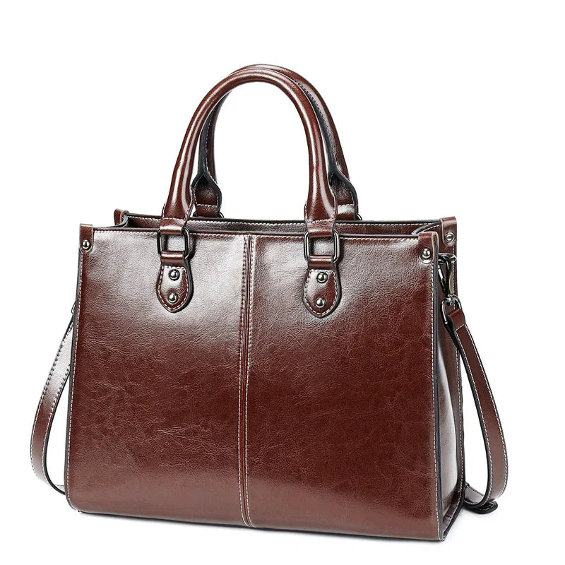 Luxuriöse Lederhandtasche