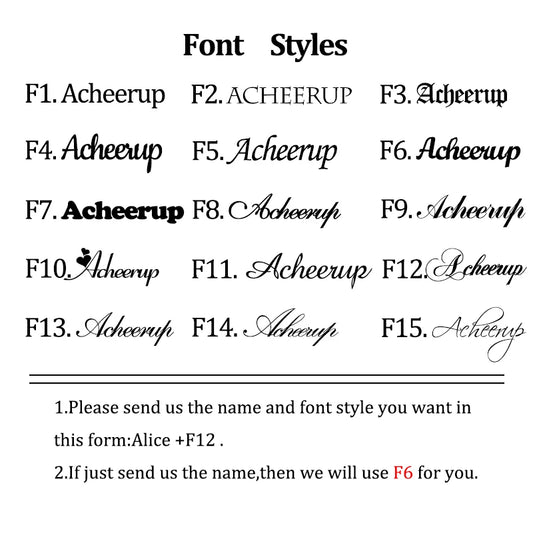 Acheerup Personalisierte Namens-Halskette mit Schmetterling – Edelstahl, Individuell Graviert
