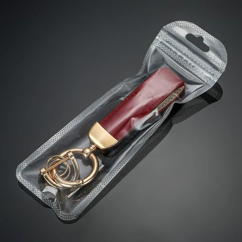 Llavero de cuero personalizado con grabado: llavero vintage con logotipo, nombre o números en caja de regalo.