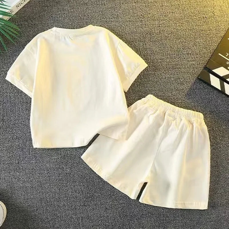 Hochwertiges 2-teiliges Sommer-Set mit Herzmotiv