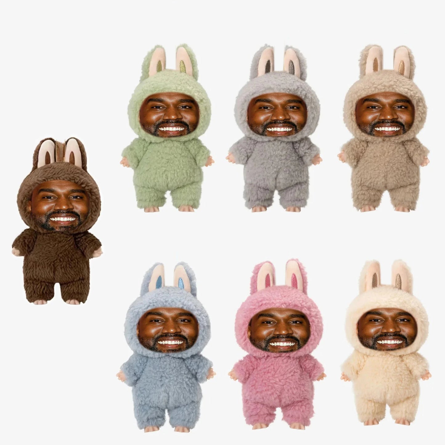 Personalisierter Hip-Hop Trend Anhänger Bär Figur Schlüsselanhänger