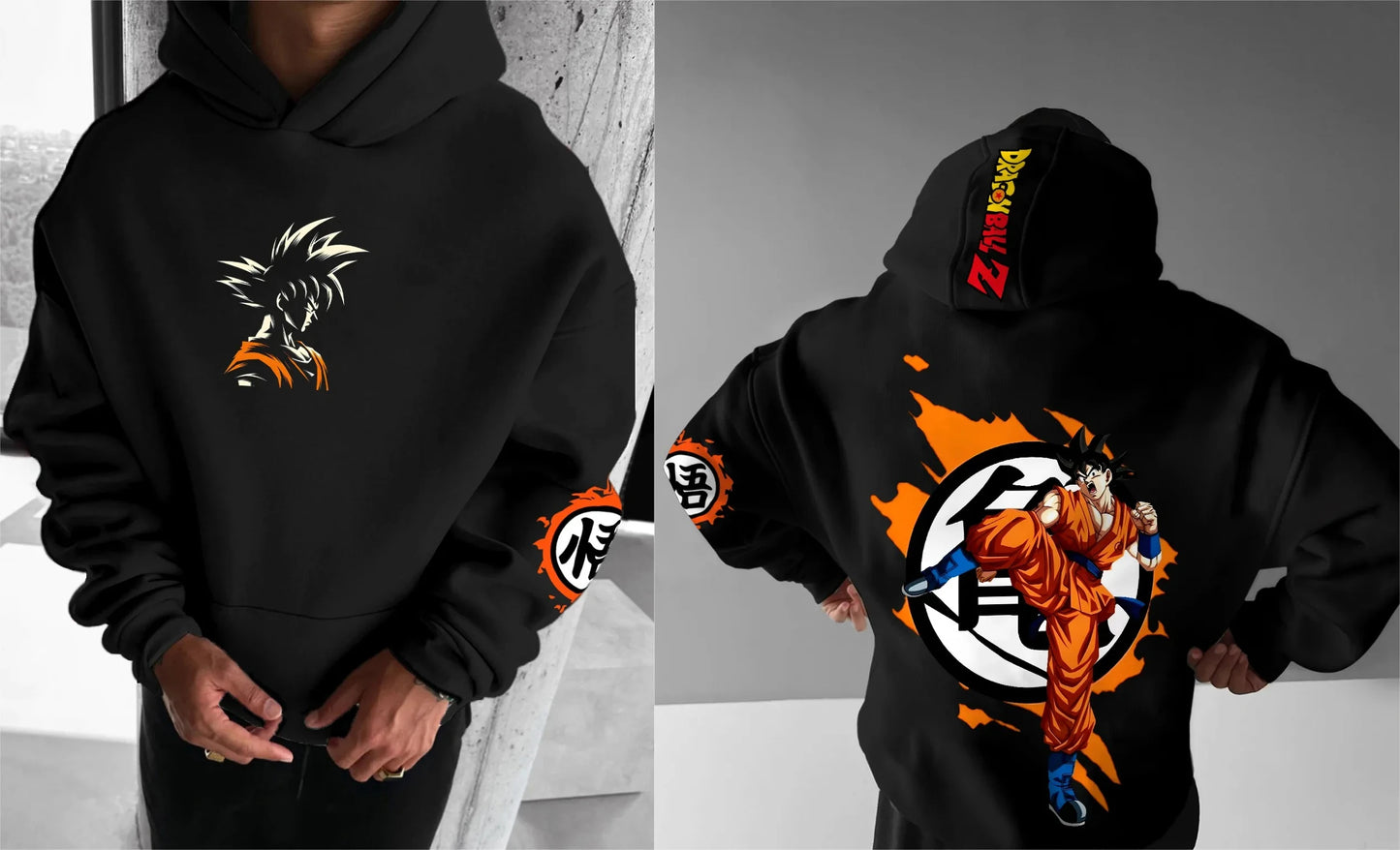 Sudadera con capucha BANDAI Dragon Ball Z + ¡insignia gratis!