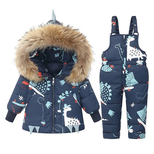 Kinder Winter-Dino-Set – Warm, Weich & Abenteuerbereit