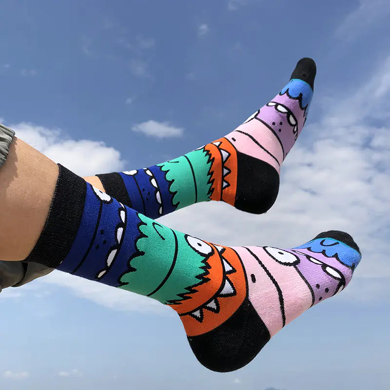 GT Monster Cartoon Street Style Wadensocken